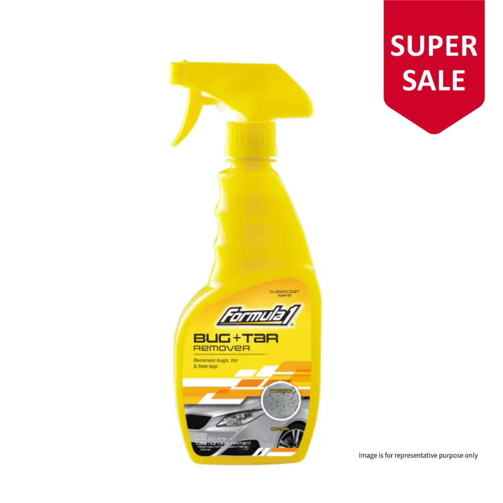 Formula 1 High-Performance Bug and Tar Remover Sray for Cars & Bikes - 473ml