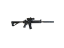Black Mini M416 Gel Blaster Toy Gun – Automatic Electric Water Gel Ball Shooter