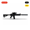 Black Mini M416 Gel Blaster Toy Gun – Automatic Electric Water Gel Ball Shooter