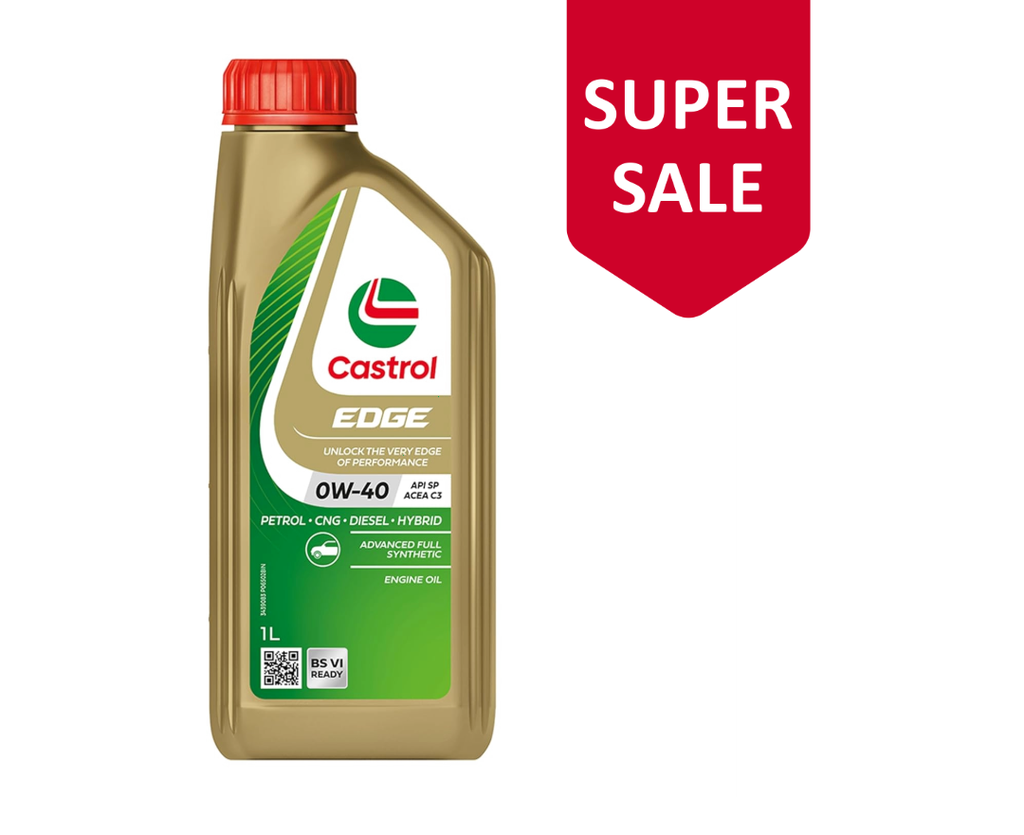 Castrol EDGE 0W-40 Advanced Full Synthetic Engine Oil - 1L