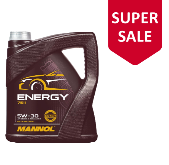 MANNOL 7511 Energy 5W-30 / API SN/CH-4 /ACEA A3/B4 Engine Oil - 4L