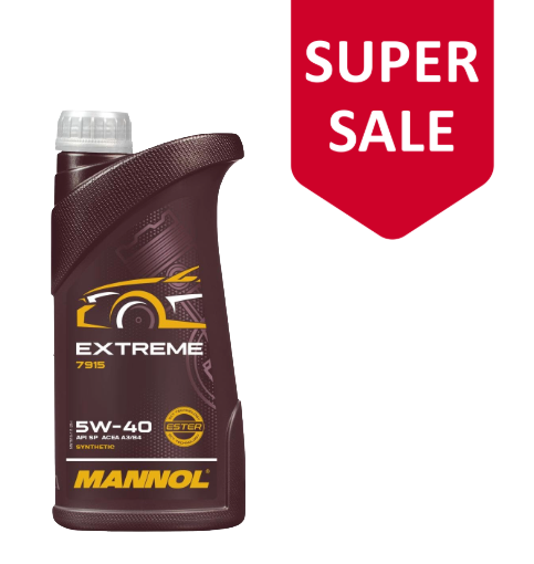 MANNOL 7915 Extreme Engine Oil / SAE 5W-40 ACEA A3/B4 Ester Synthetic - 1L