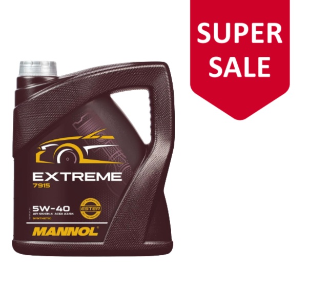 MANNOL 7915 Extreme Engine Oil / SAE 5W-40 ACEA A3/B4 Ester Synthetic - 4L